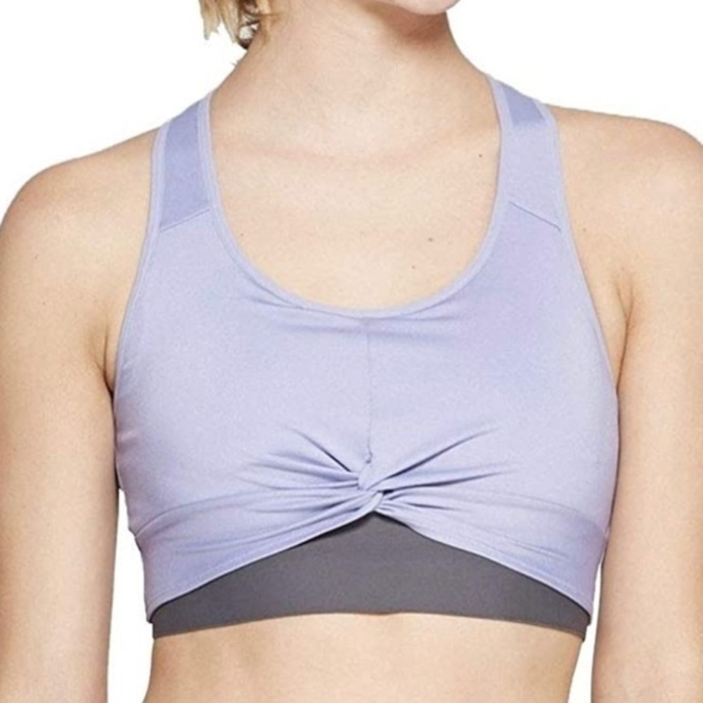 C9 by Champion Twist-Front Purple Yoga Sports Bra